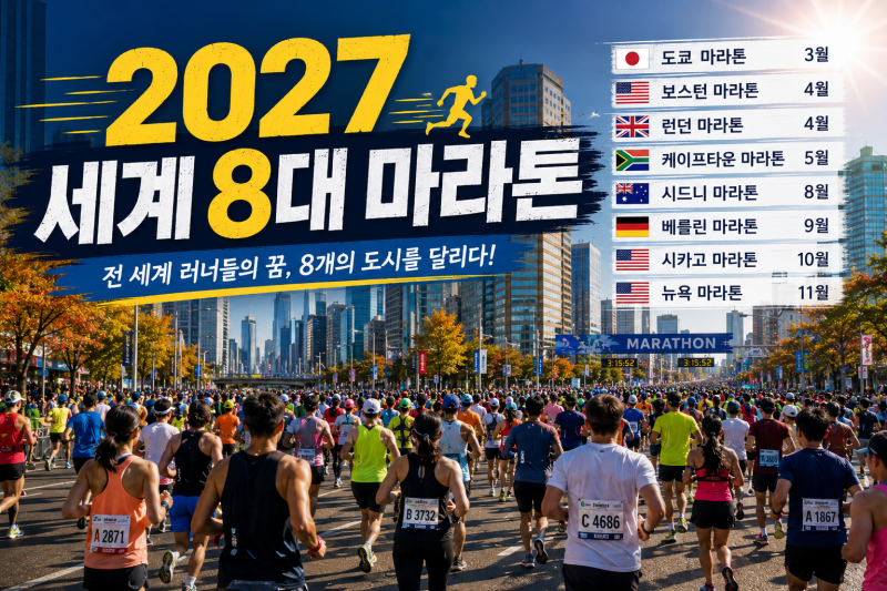 2027 세계 8대 마라톤 총정리