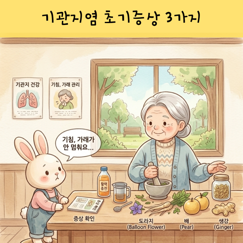 기관지염 초기증상 3가지, 기침과 가래가 계속된다면 확인하세요