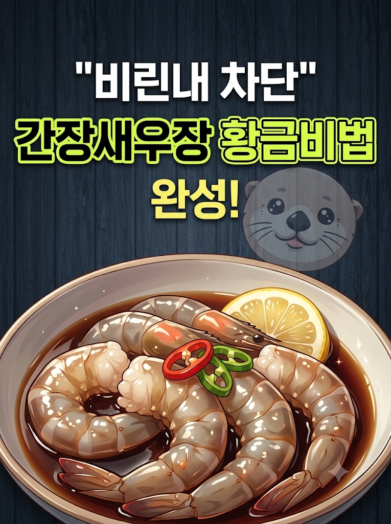 가을 제철 간장새우장 만들기! 비린내 완벽 차단하는 황금비율 간장대하장 레시피