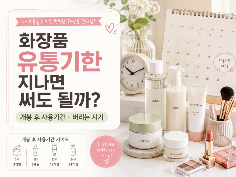 화장품 유통기한 지나면 써도 될까? 개봉 후 사용기간과 버리는 시기 알아보기