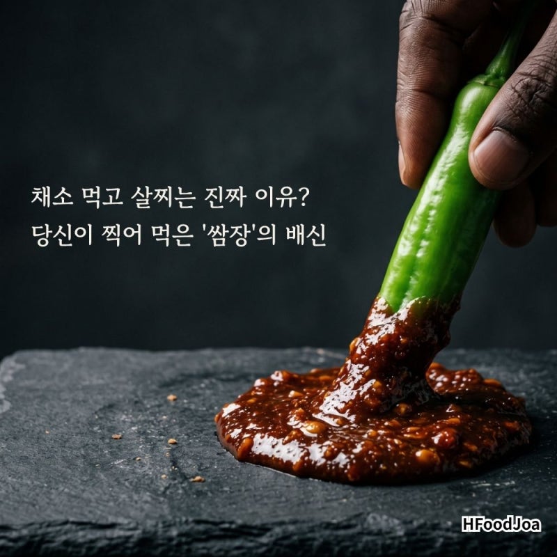 살 빠진다는 오이고추효능의 배신! 쌈장 듬뿍 찍어 먹었다가 혈당 스파이크 터지고 뱃살 찌....