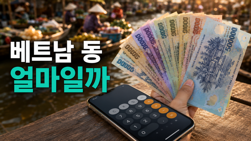 베트남 동 환율, 원화 계산법·0 세는 팁·환전까지