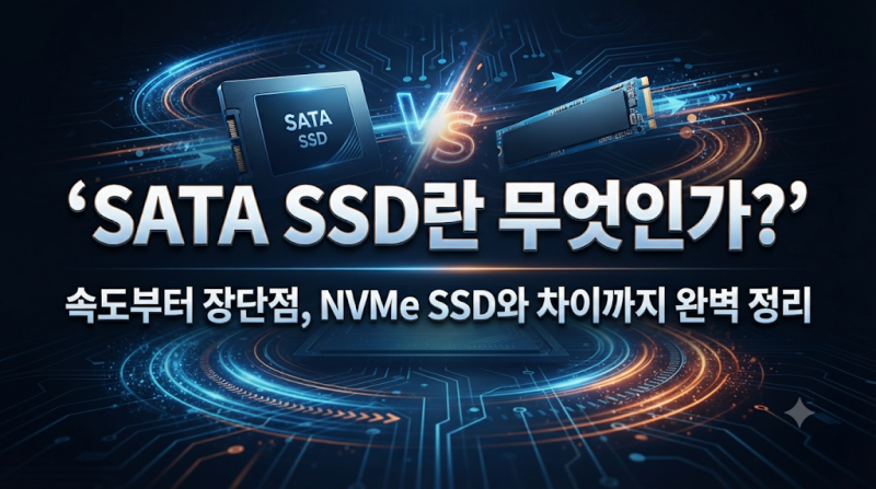 SATA SSD란 무엇인가? 속도부터 장단점, NVMe SSD와 차이까지 완벽 정리