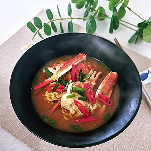 꽃게라면 맛있게 끓이는 법 냉동꽃게 다리 해물라면 레시피