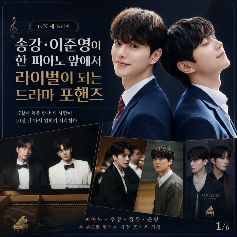 tvN 새드라마 포핸즈 기본 정보: 등장인물 관계도 줄거리 송강 이준영