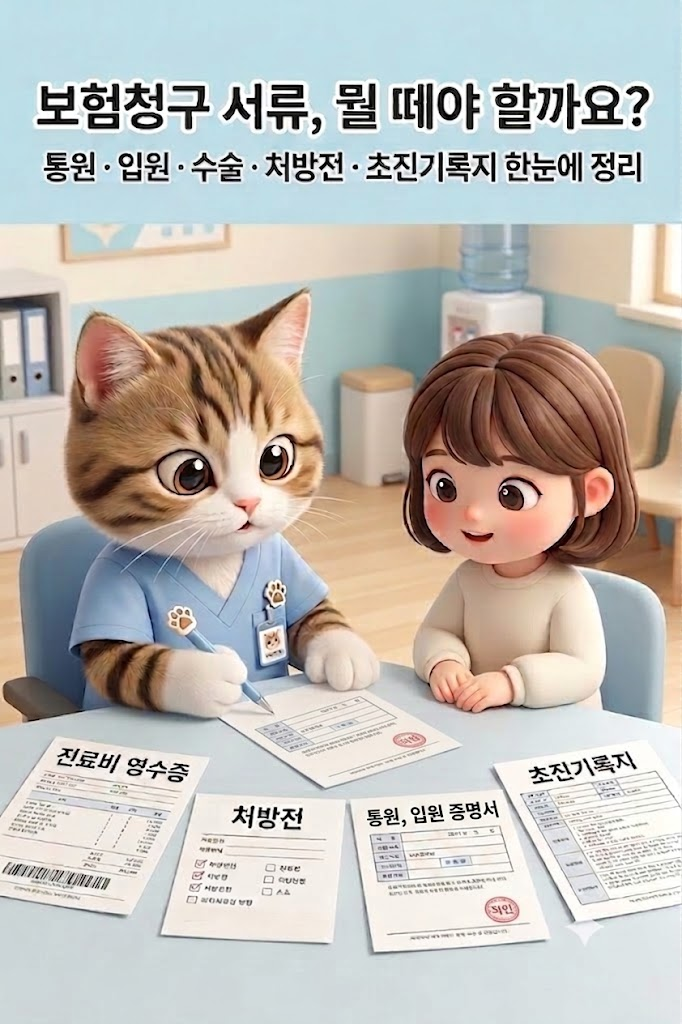 [담비쌤의 병원 실무팁] 보험금 청구할 때 어떤 병원서류가 필요할까?｜통원·입원·수술확인....