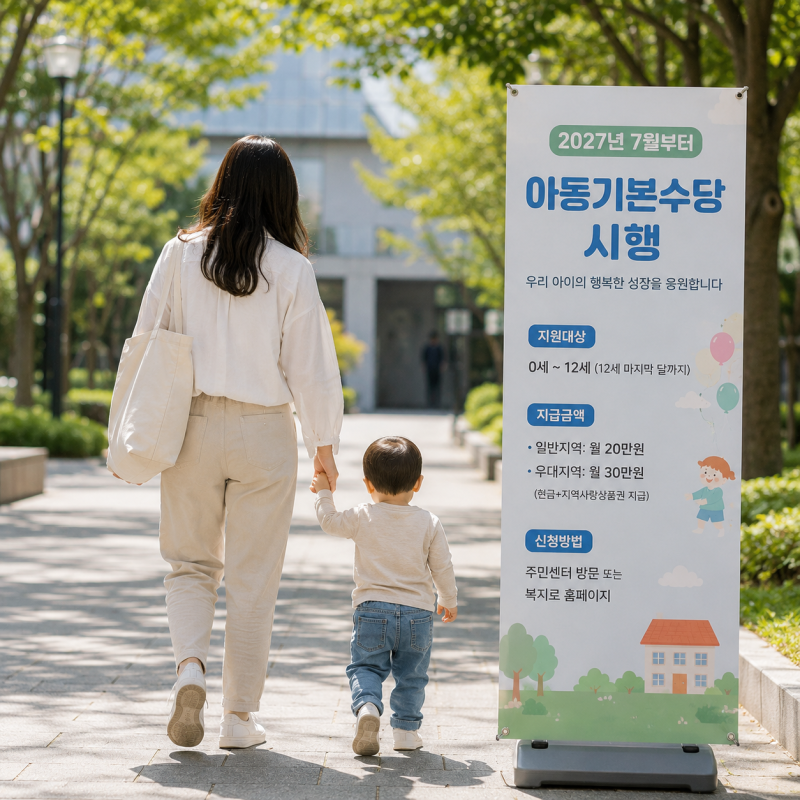 2027 아동기본수당 우대지역 어디? 월 30만원 받는 지역 따로 있어요