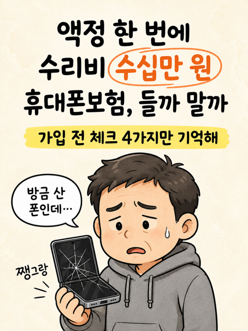 휴대폰보험 들까 말까? 가입 전 체크할 4가지 기준
