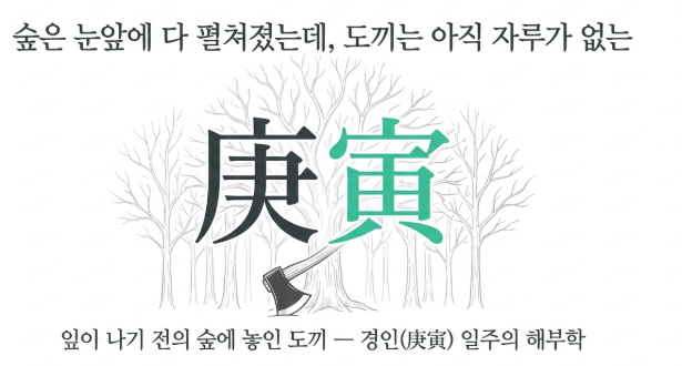 [일주론]38편: 경인일주 특징 |숲은 눈앞에 다 펼쳐졌는데, 도끼는 아직 자루가 없는/경인일주....