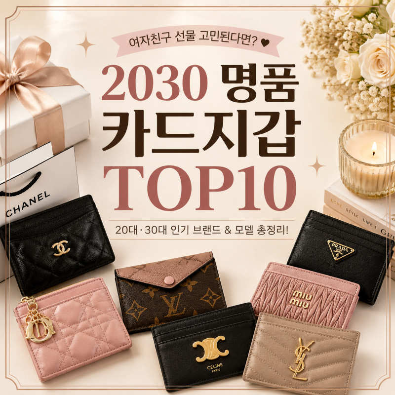 20대·30대 여자친구·와이프 명품 카드지갑 선물 TOP10 인기 브랜드부터 모델까지