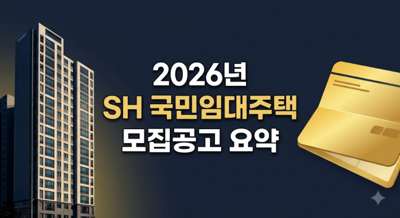 2026년 SH 국민임대주택 모집공고 확정, 공급지역별 커트라인 예측과 선순위 청약 공략법