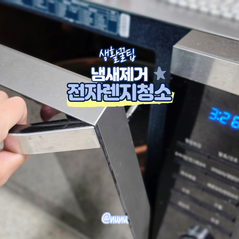 간단한 전자렌지청소 방법 전자레인지 청소 냄새제거 꿀팁