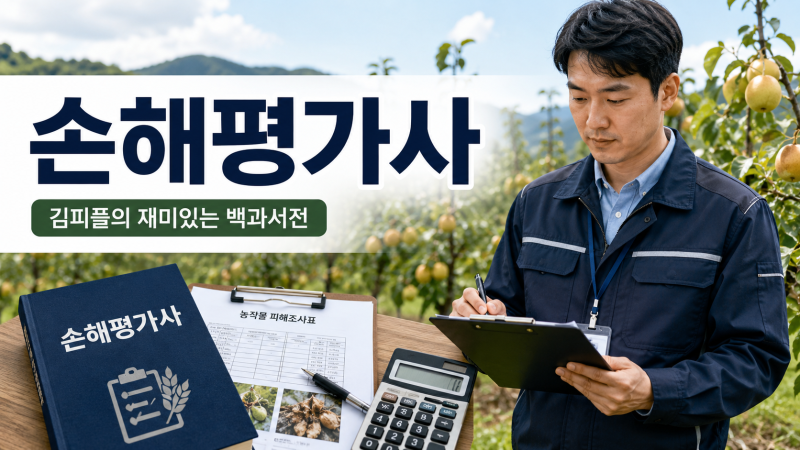 손해평가사란?｜2026 시험일정·시험과목·하는 일·취업 현실까지 총정리