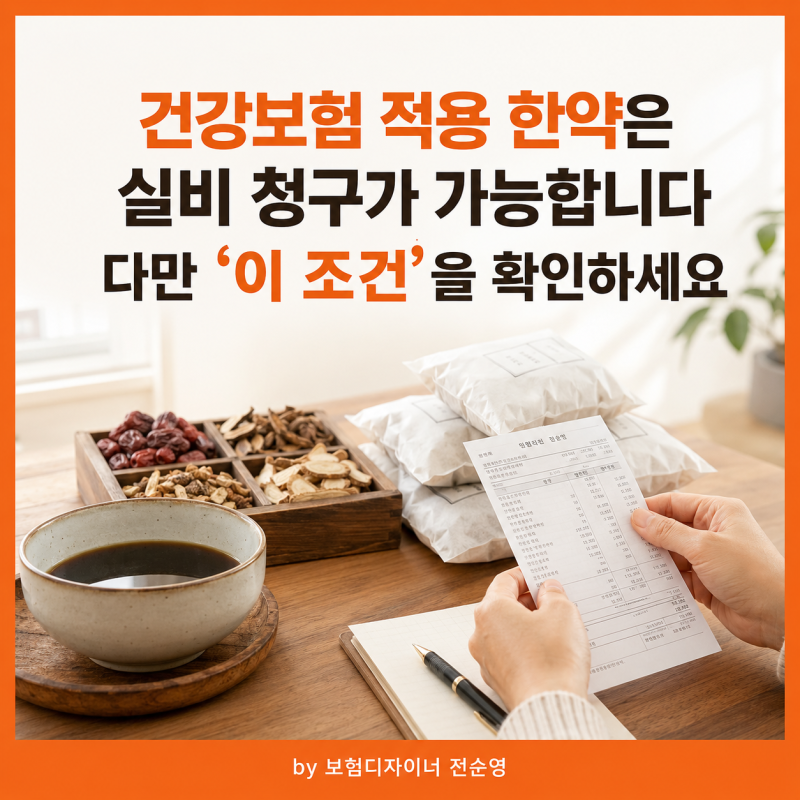 건강보험 적용 한약은 실비 청구가 가능합니다, 다만 ‘이 조건’을 확인하세요