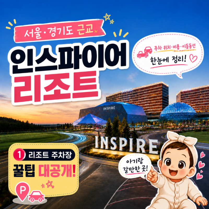 인스파이어 리조트｜① 리조트 주차장 꿀팁｜서울 경기도 근교 아기랑 갈만한 곳