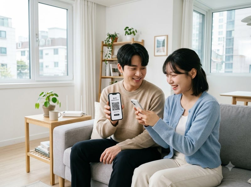 와이파이 비밀번호 공유 QR코드 만들기 갤럭시 아이폰 방법