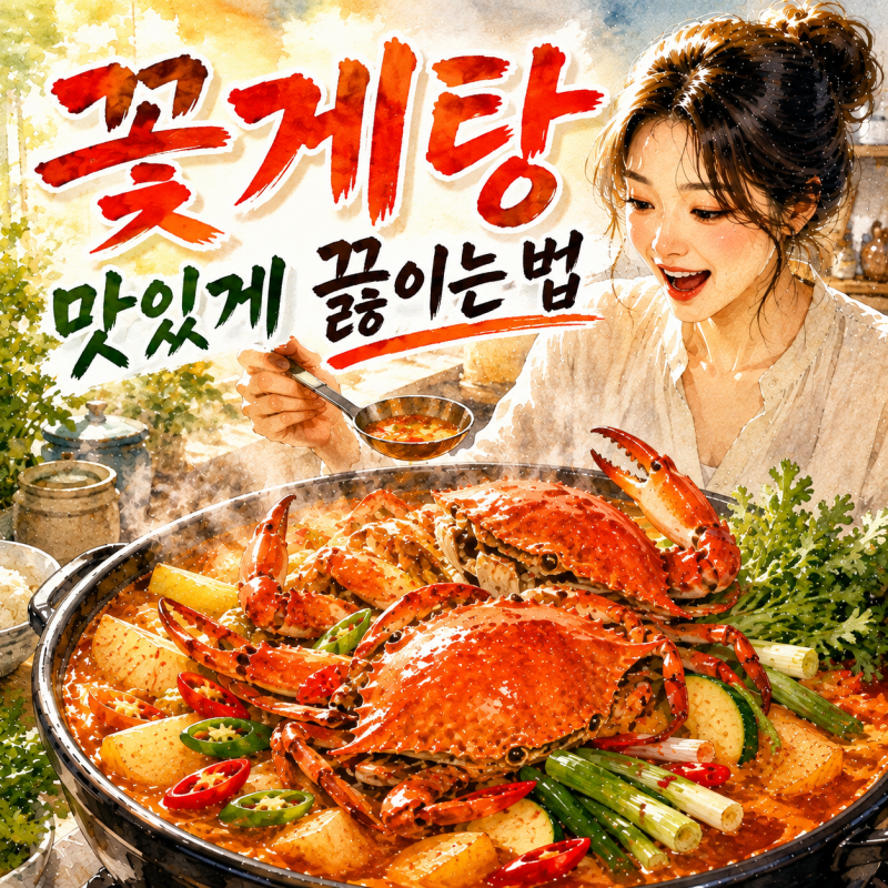 꽃게탕 레시피, 시원하고 얼큰하게 끓이는 법 꽃게 손질부터 양념까지