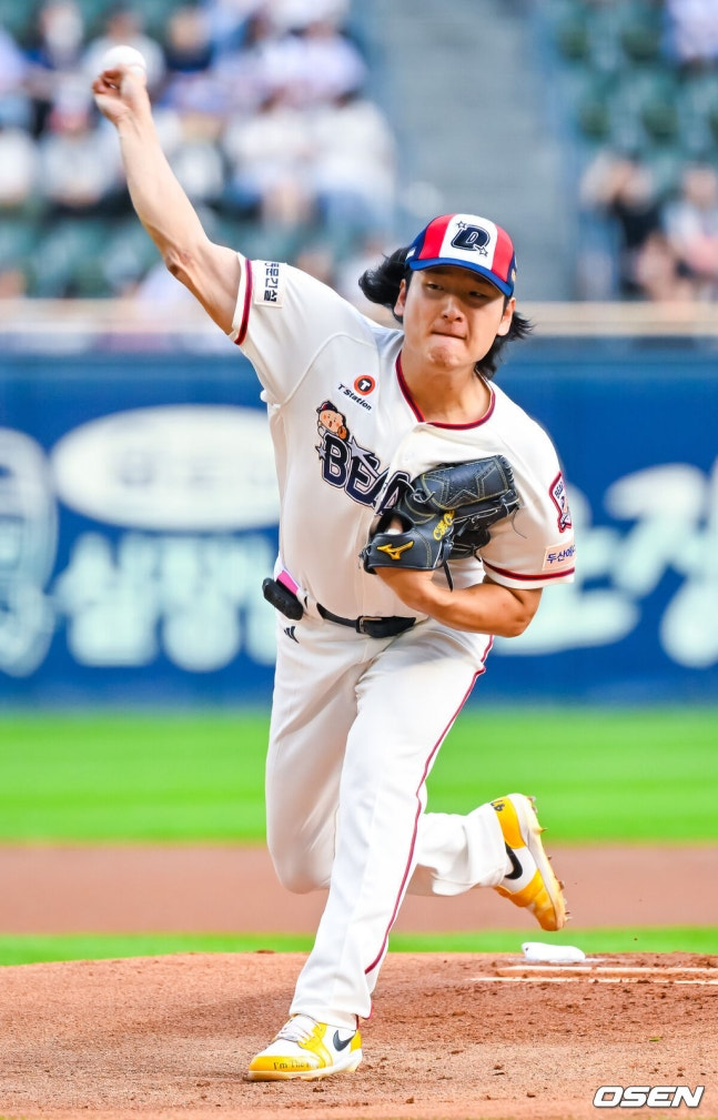 "160.3km 찍고 안우진 잡았다" 곽빈 11승, 안재석 연타석포로 두산 60승
