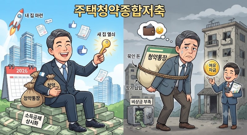 주택청약종합저축 소득공제 상시화, 2026년에도 ‘계속 납입’이 유리한 사람과 아닌 사람