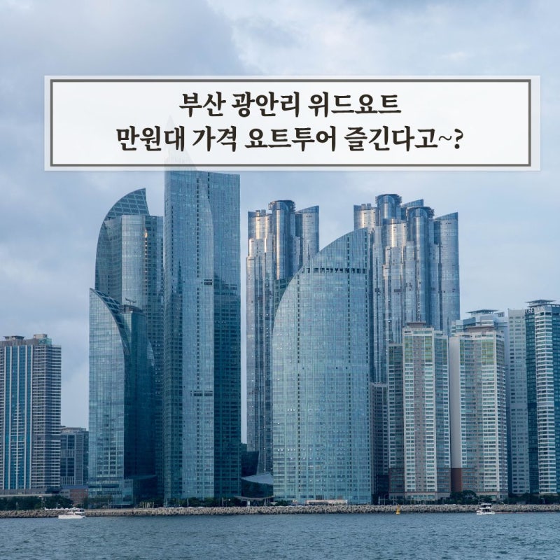 부산 광안리 요트투어 예약 가격 가성비 위드요트 아이랑 즐기기