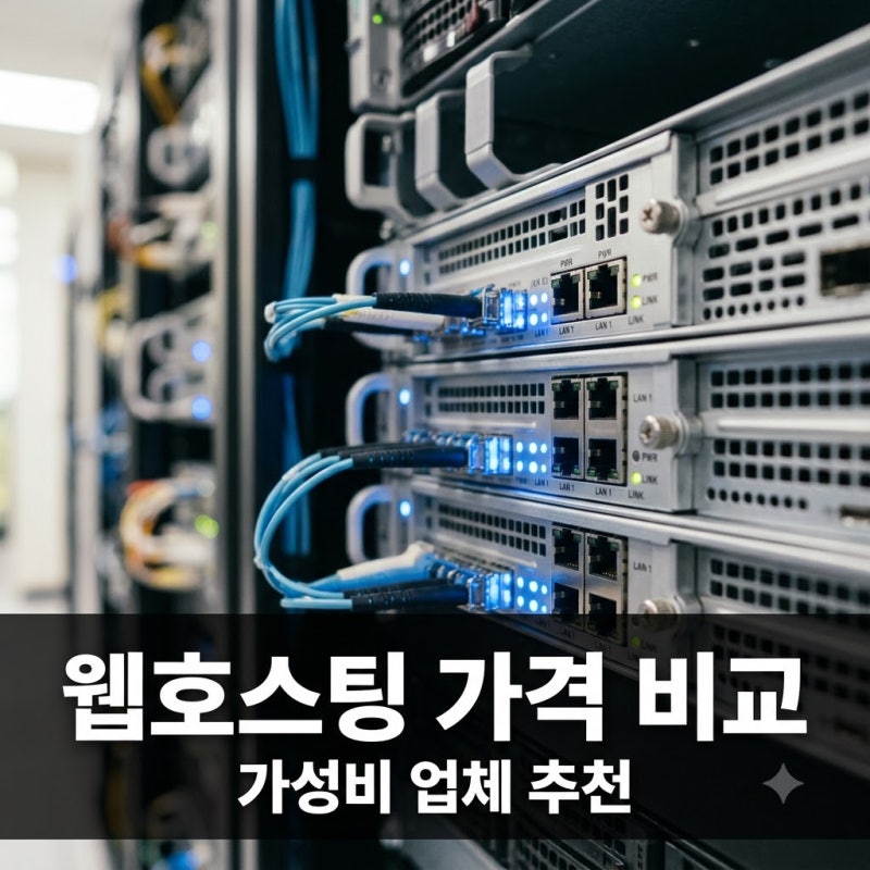웹호스팅 가격 비교, 2026년 국내외 추천 업체 TOP 5 총정리