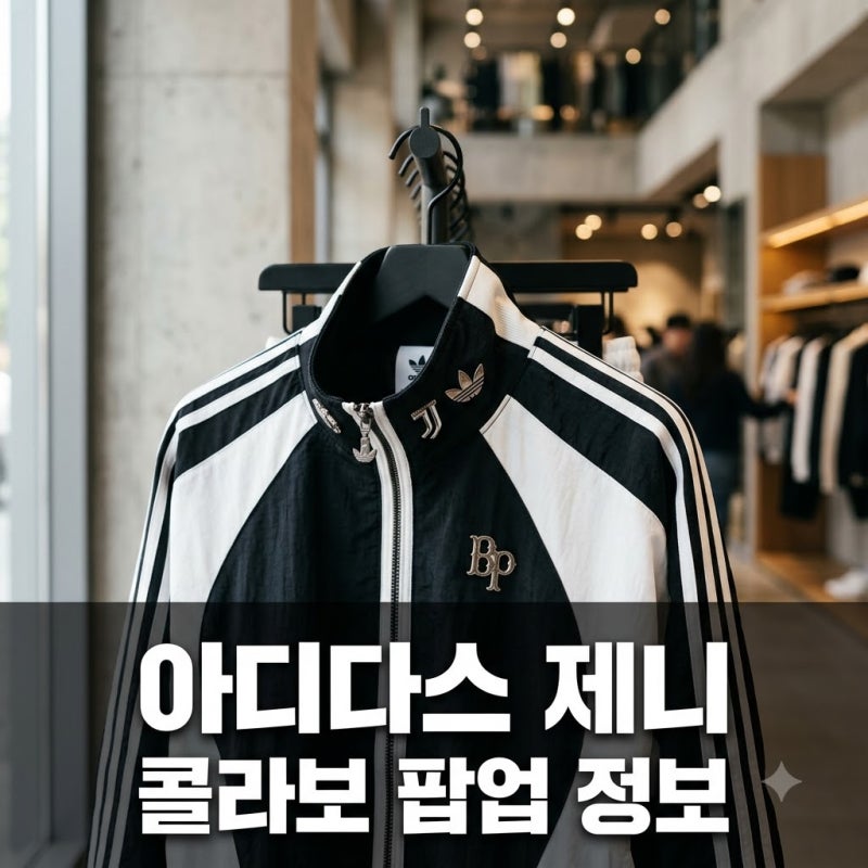 아디다스 제니 콜라보 컬렉션 제품 추천 및 성수 팝업 정보