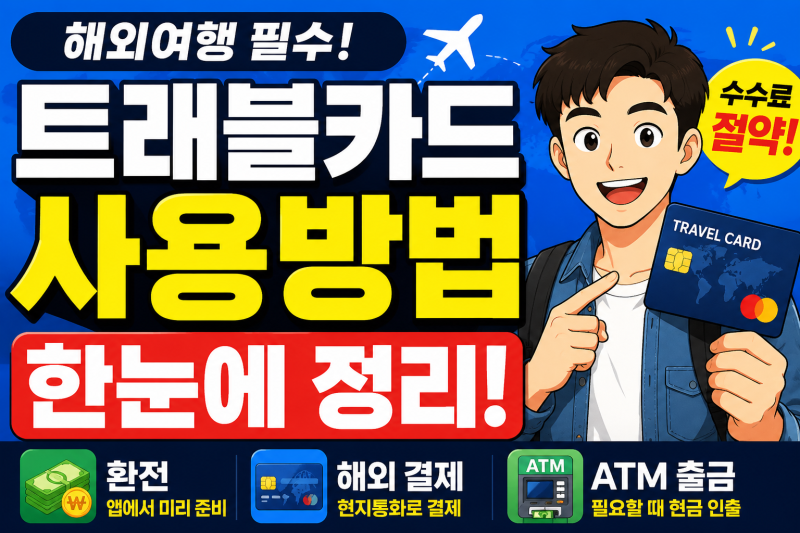 트래블카드 사용방법, 해외 가서 그냥 긁으면 될까? 처음이면 이것부터 확인하세요