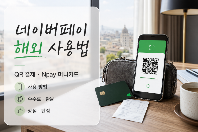네이버페이 해외 사용법 총정리｜QR 결제·머니카드 수수료와 장단점