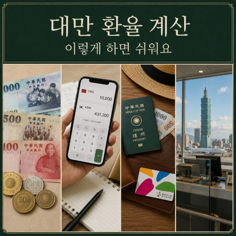 대만 환율 계산, 이렇게 하면 쉬워요