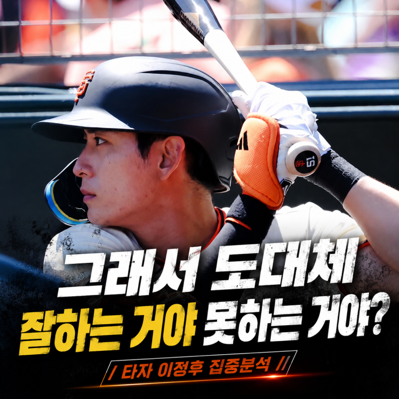 이정후 타율과 OPS 2026 성적 완벽 분석 [타자 이정후 ①] '최상위 컨택'과 '최하위 파워' 사이 wR....
