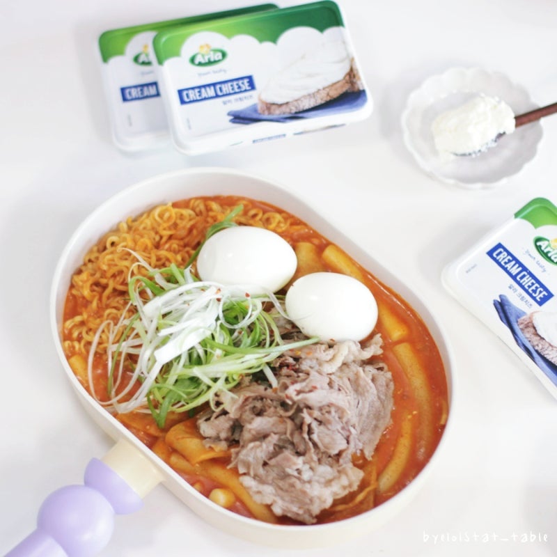 알라크림치즈 요리 차돌박이 떡볶이 레시피