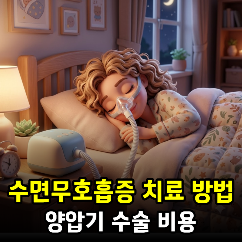 수면무호흡증 치료 방법 양압기부터 수술까지, 비용은?
