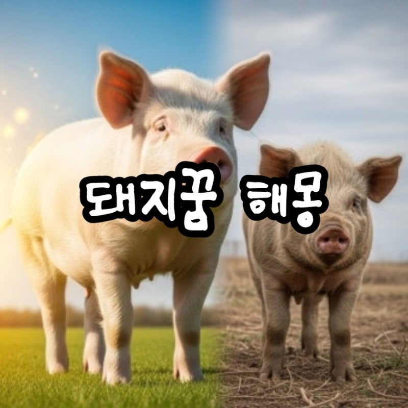 돼지꿈 해몽! 돼지꿈은 무조건 좋은 꿈이다?!?!? 돼지꿈은 정말 재물운일까?!?!?