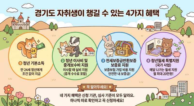 경기도 청년 기본소득이랑 이사비·전세보증료 지원, 같이 받는 법