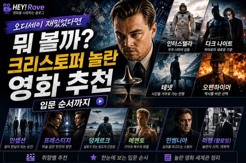 오디세이 재밌었다면 뭐 볼까? 크리스토퍼 놀란 영화 추천｜입문 순서까지