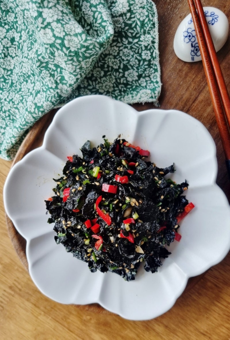 냉동실 묵은 김 활용 김 무침 만드는 법 밥 도둑 반찬 레시피