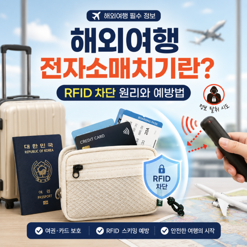 ✈️ 해외여행 전자소매치기란? RFID 차단 원리와 여권·카드 보관방법