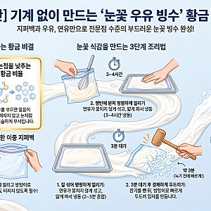 눈꽃빙수 레시피