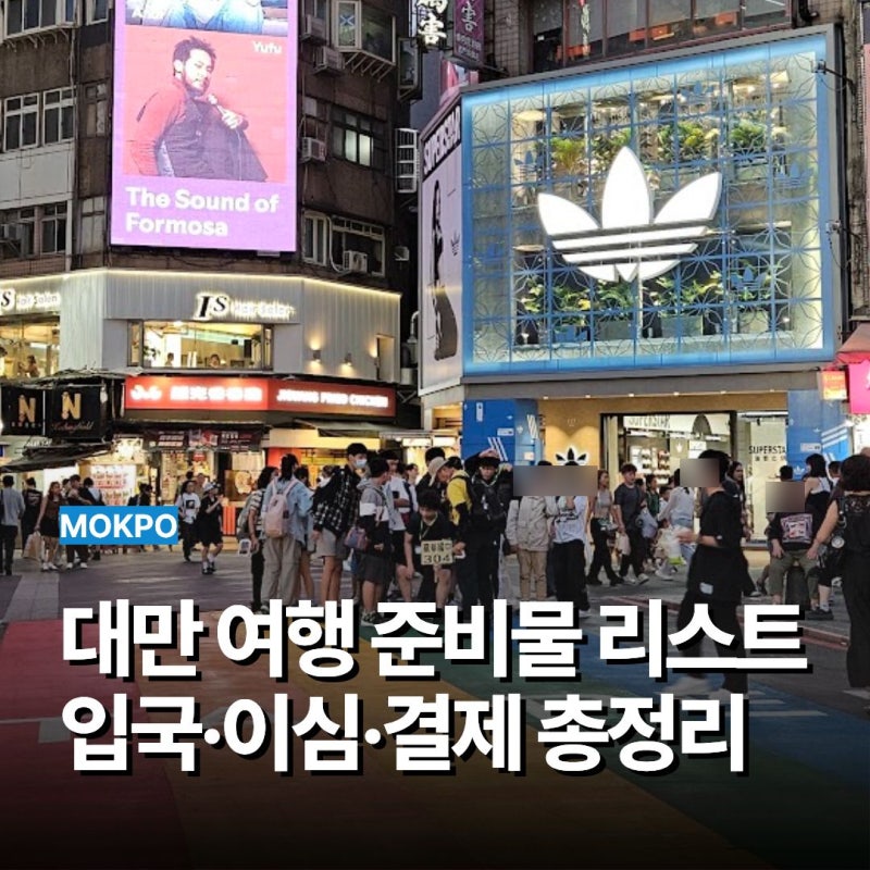 대만 여행 준비물 리스트 입국 준비·이심·교통·결제 총정리