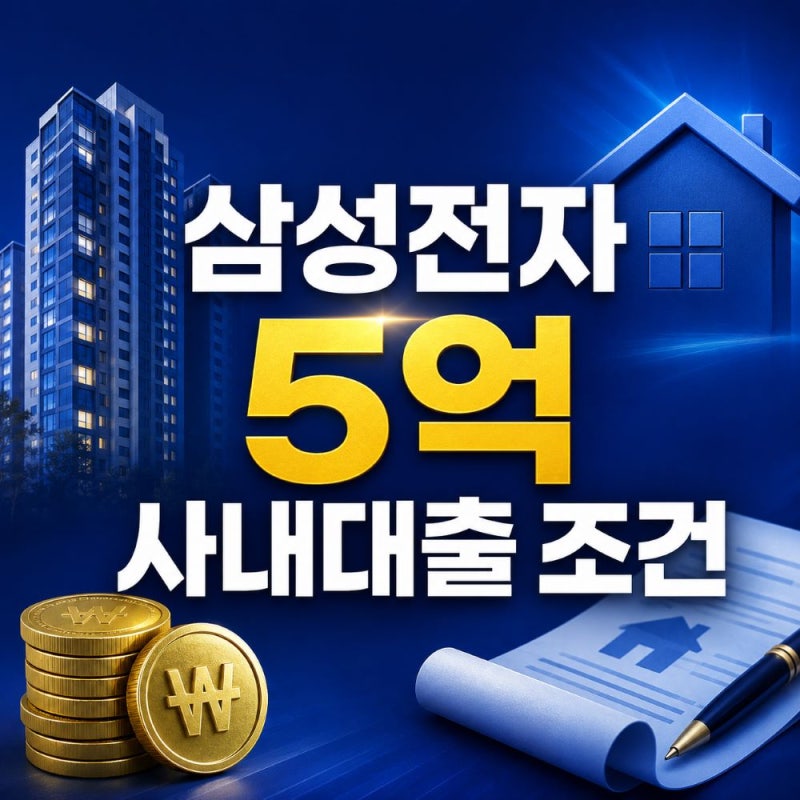 "삼성전자 5억 사내대출 조건", 월 449만원 상환과 연 1.5% 체감 금리는?