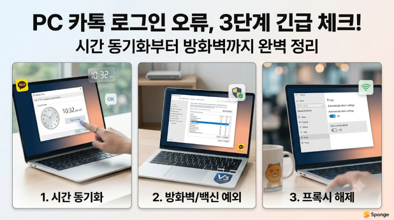 PC 카카오톡 접속 오류 해결 방법: 10013, 997, 500 코드별 대처법