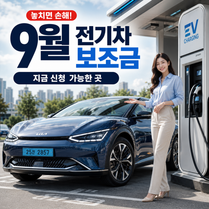 9월 전기차 보조금 남은 지역, 지금 신청 가능한 곳