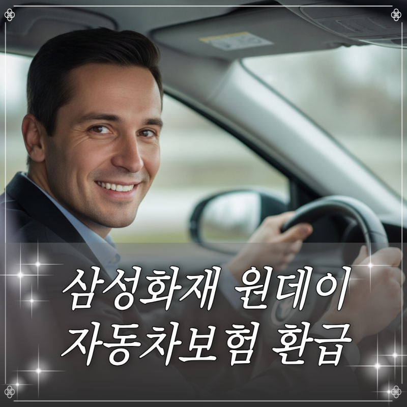 삼성화재 원데이 자동차보험 환급 가능 조건 및 중도 취소 절차