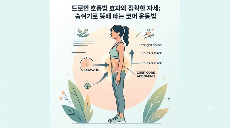 앉아서 숨만 쉬어도 뱃살이 들어간다? 드로인 호흡법의 놀라운 비밀과 실천법