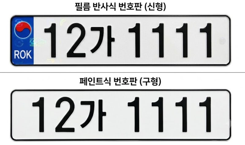[필름식 자동차 번호판] 들뜸·벗겨짐 불량 시 교체 비용 및 장소 총정리