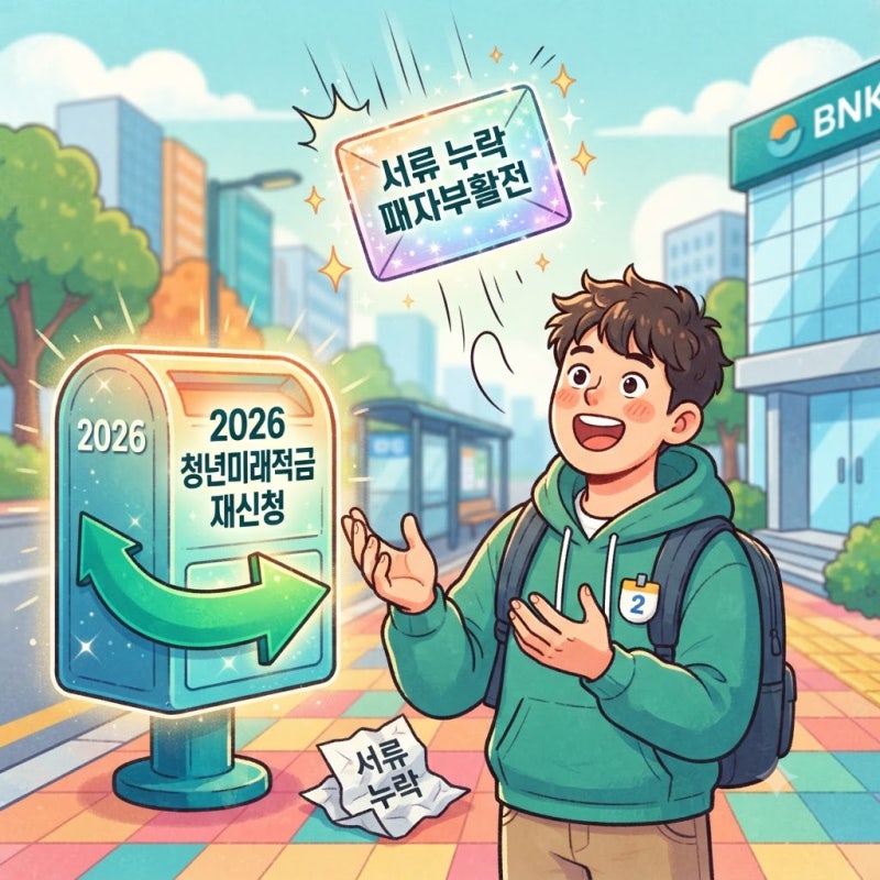 2026 청년미래적금 추가모집 재신청 조건, 서류 누락이면 다시 기회가 생깁니다