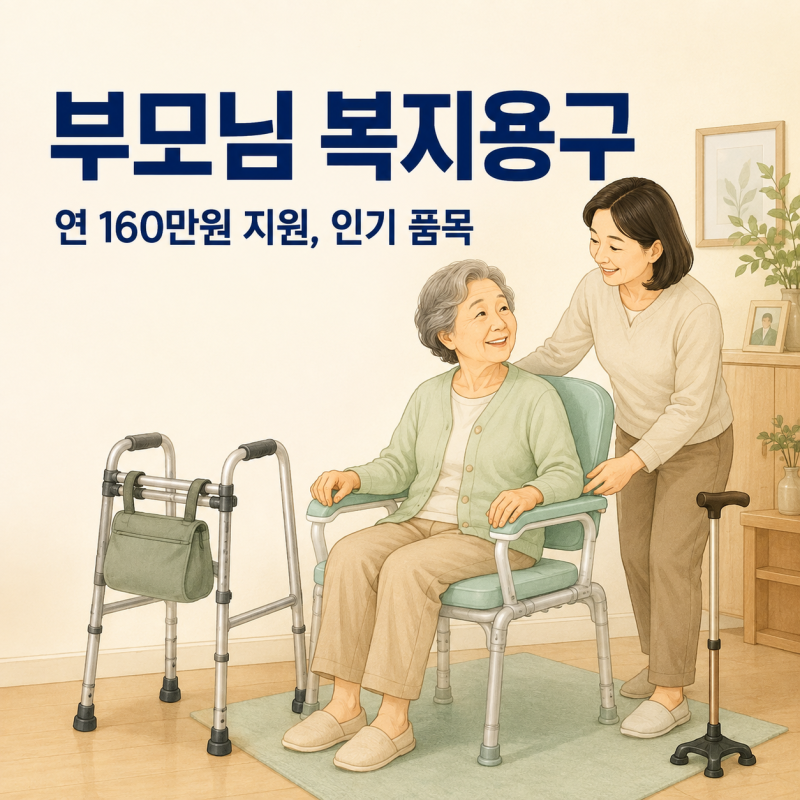 부모님 복지용구, 연 160만원 인기 품목까지 | 요양서비스 안 받아도 신청하는 방법