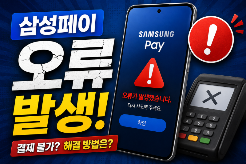 삼성페이 결제 오류 해결방법!