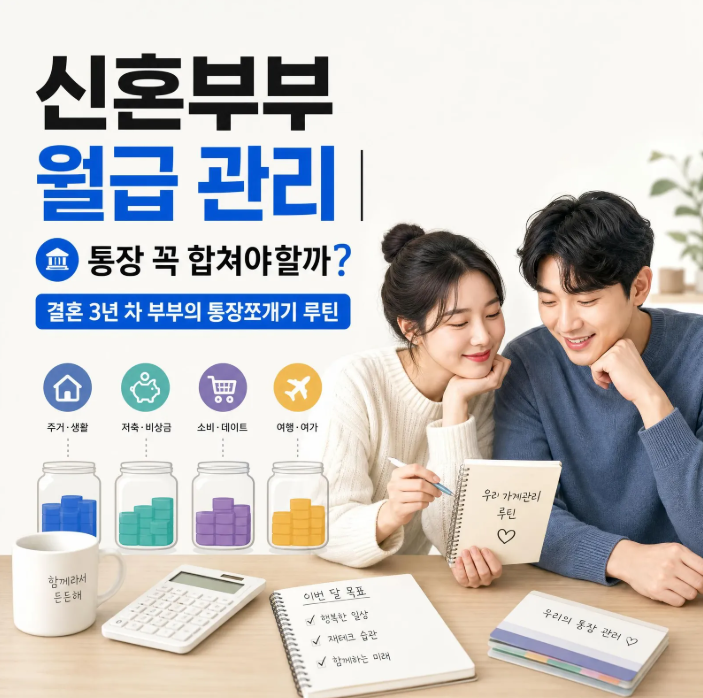 신혼부부 월급 관리ㅣ통장 꼭 합쳐야할까? 결혼 3년 차 부부의 통장쪼개기 루틴