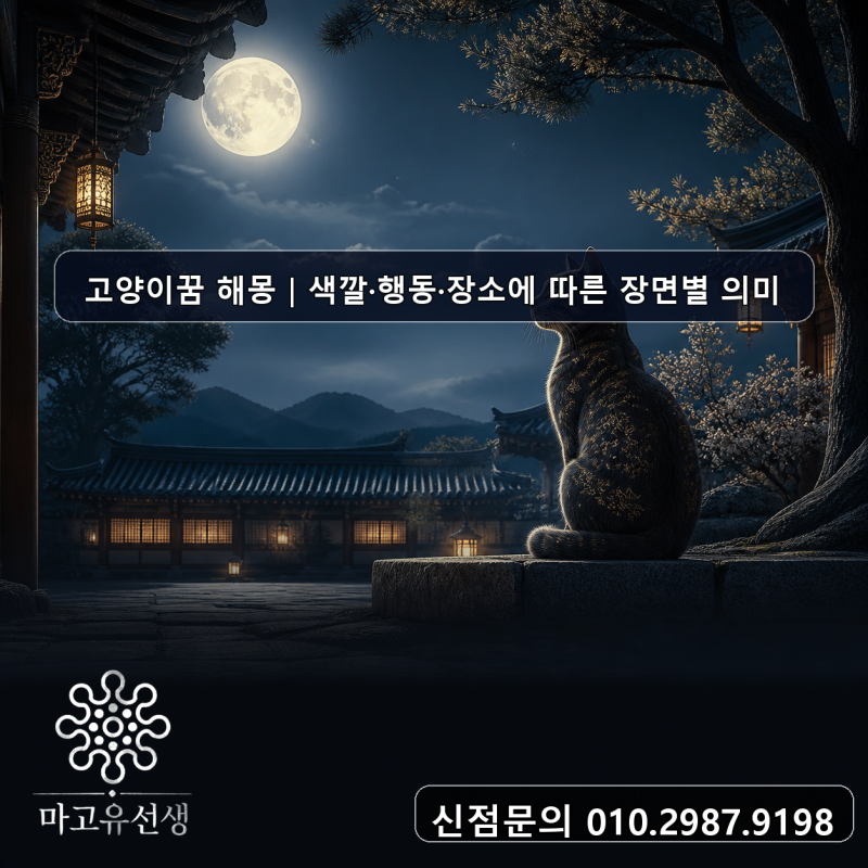 고양이꿈 해몽｜상황별 상징과 전통적 의미